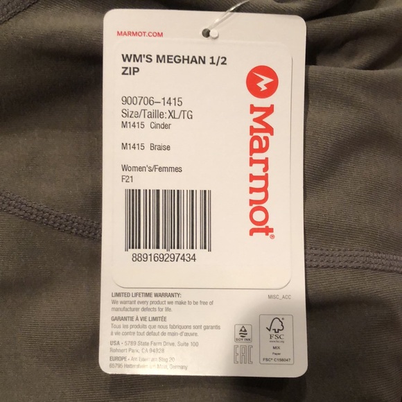 NEW! Marmot Women's Cinder Meghan Half-Zip - Multipe Sizes - Picture 7 of 7